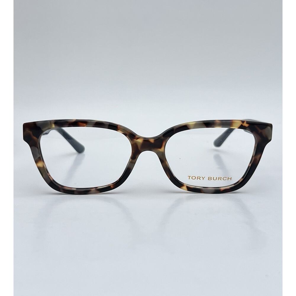 TORY BURCH TY2084 Porcini Tortoise Acetate Frame Brown & Blue 52 17 140 NEW